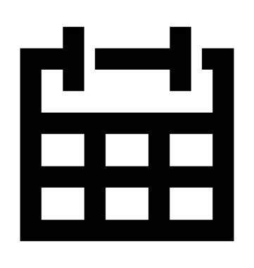 Takvim Düz Vektör Simgesi