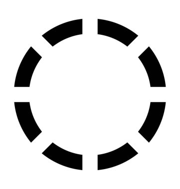 Odak aracı düz vektör simgesi