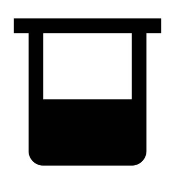 Mason kavanoza düz vektör simgesi