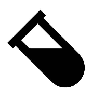 Laboratuvar Test düz vektör simgesi