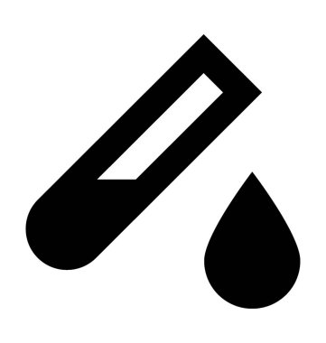 Tüp düz vektör simgesi