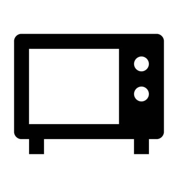 fırın düz vektör simgesi