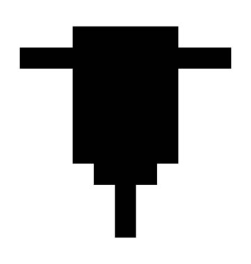 Misket makine düz vektör simgesi 