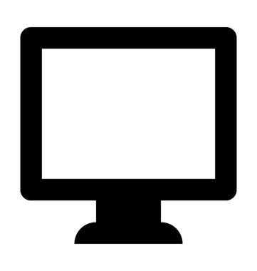 LCD düz vektör simgesi