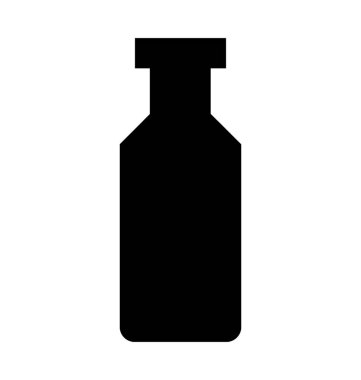 Şişe Düz Vektör Simgesi 