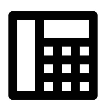 telefon düz vektör simgesi