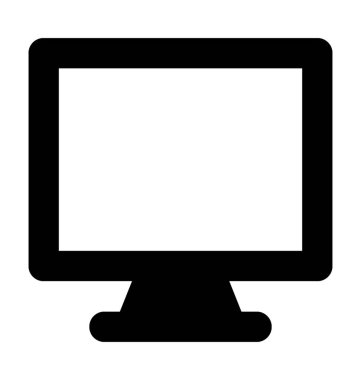 LCD düz vektör simgesi