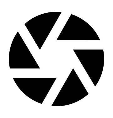 Kamera Panjur Düz Vektör Simgesi