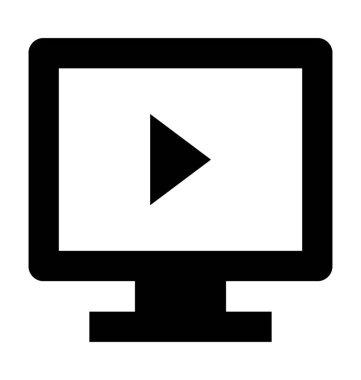 LCD düz vektör simgesi