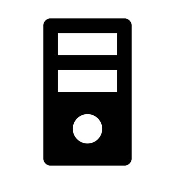 bilgisayar düz vektör simgesi