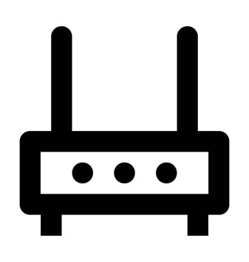 Wifi Yönlendirici Düz Vektör Simgesi