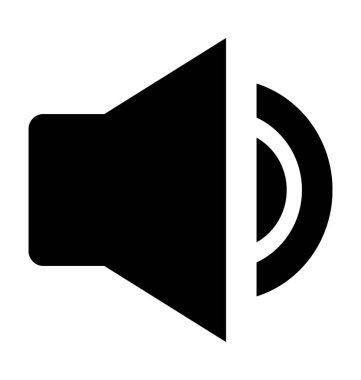 Ses ayarı düz vektör simgesi