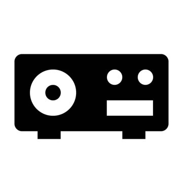 Projektör düz vektör simgesi