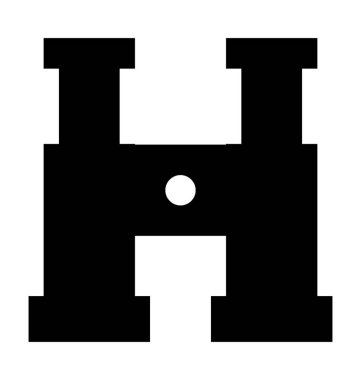 Dürbün düz vektör simgesi