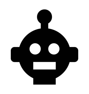 robot düz vektör simgesi