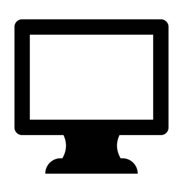 LCD düz vektör simgesi