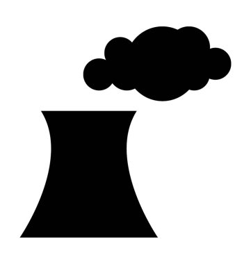 Tuğla kule düz vektör simgesi