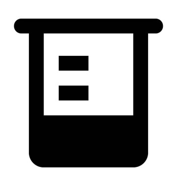 Sürahi düz vektör simge ölçme