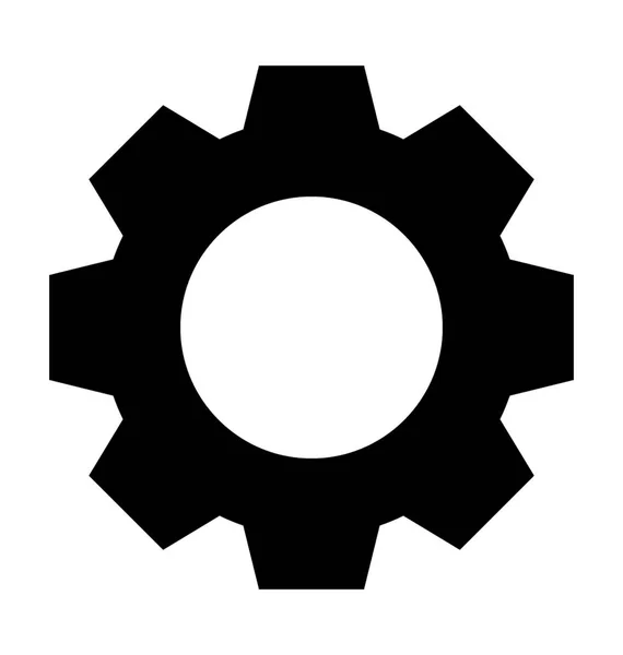Gears Flat Vector Icon — Stock Vector