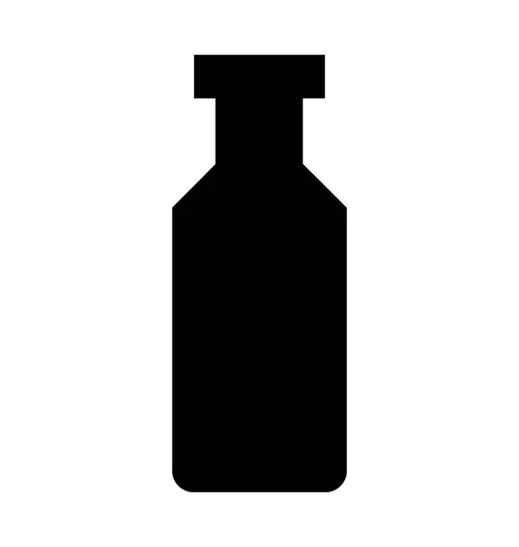 Векторная Икона Плоской Бутылки — стоковый вектор