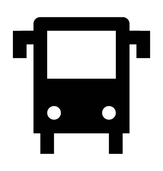 Ícone Vetor Plano Ônibus — Vetor de Stock