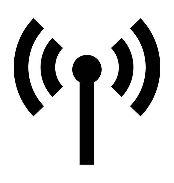Señales Wifi Flat Vector Icon — Archivo Imágenes Vectoriales