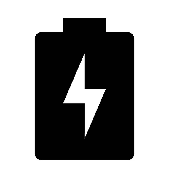 Batterieladung Flache Vektorsymbol — Stockvektor