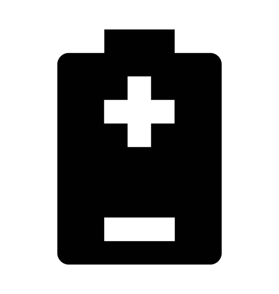 Mobiele Batterij Vlakke Vector Icon — Stockvector