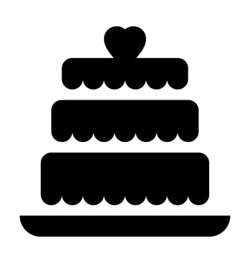 kek düz vektör simgesi