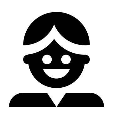 Adam siluet düz vektör simgesi