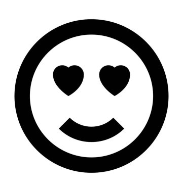 Gülen düz vektör simgesi