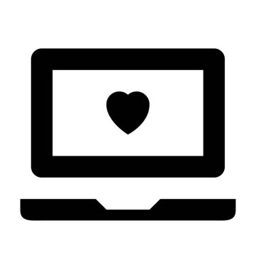 Laptop Düz Vektör Simgesi