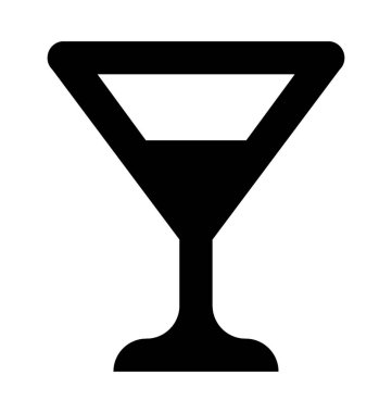 Kokteyl Düz Vektör Simgesi