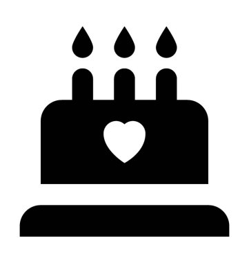 kek düz vektör simgesi