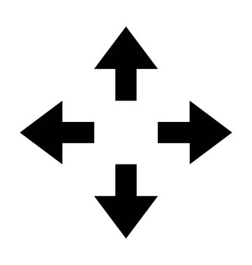 Seçenek düz vektör simgesi hareket 