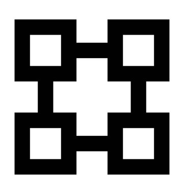 Seçim Meydanı düz vektör simgesi 