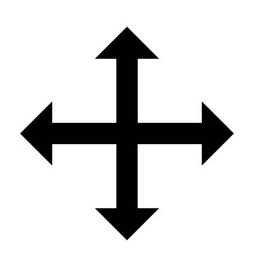 Seçenek düz vektör simgesi hareket 