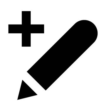 Metin düz vektör simgesi ekleme 