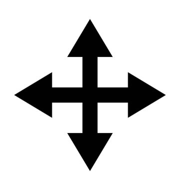 Nesne düz vektör simgesi hareket 