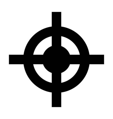 İnce artı düz vektör simgesi 