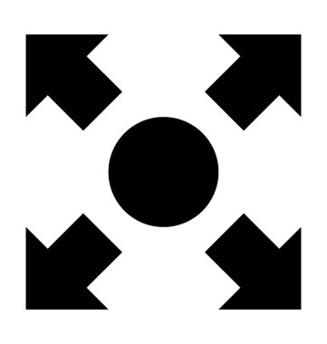 Düz vektör simge yeniden boyutlandırma