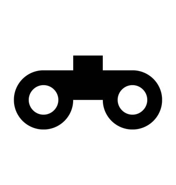 Dürbün aracı düz vektör simgesi 