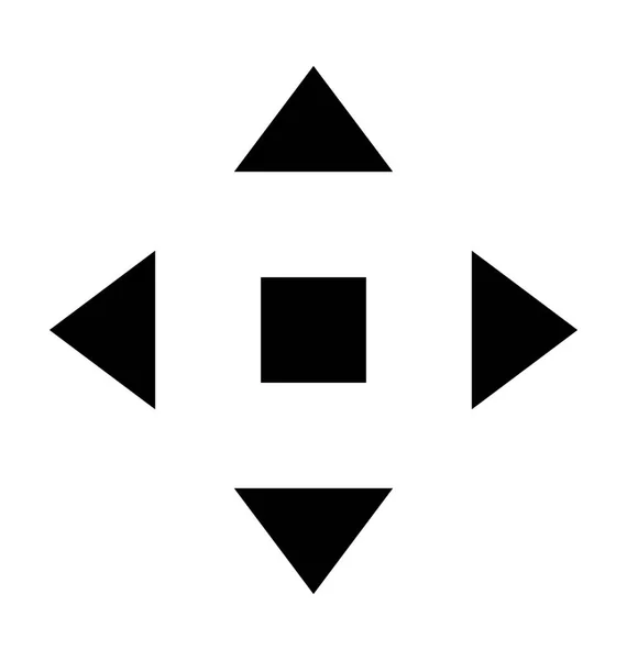 Flechas Navegación Icono Vector Plano — Vector de stock
