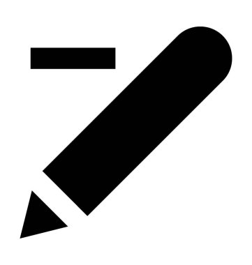 Metin düz vektör simge Sil 