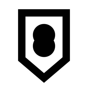 Etiketi düz vektör simgesi