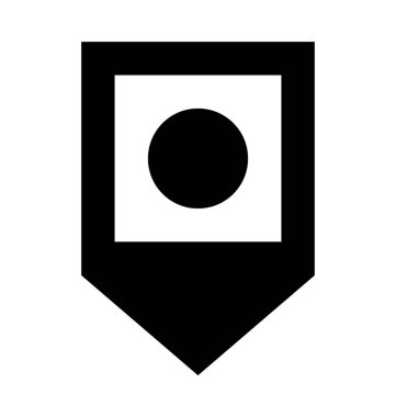 Etiketi düz vektör simgesi