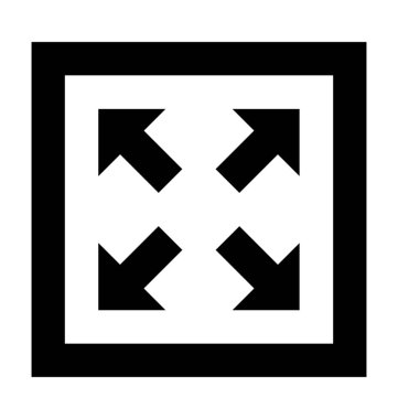 Simge vektör simgeyi büyütmek 