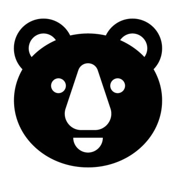 Düz vektör simge ayı