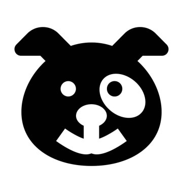 Kedi düz vektör simgesi