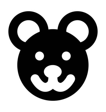 Düz vektör simge ayı